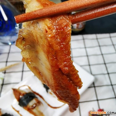 鳗鱼片蒲烧鳗鱼切片6g*20片寿司料理食材手握寿司鳗鱼切片烤鳗片