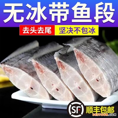 带鱼段批发新鲜冷冻海鲜刀鱼中段鲜活带鱼段特大海鱼东海整箱级