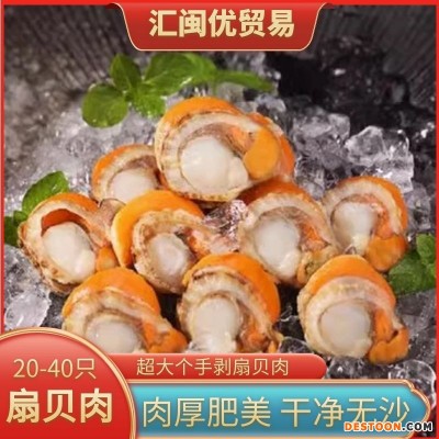 六包装顺丰包邮超大扇贝肉2040海鲜冷冻水产批发无沙现剥餐饮商用
