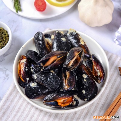 青岛厂家销售贻海虹贝 火锅中西餐食材 加热即食海虹