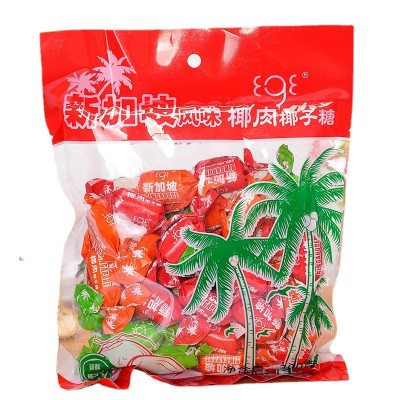 壹格新加坡风味海南椰肉椰子糖300g一件代发休闲零食婚庆喜糖糖果