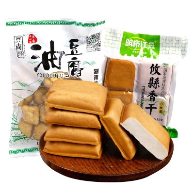 抖音湖南攸县香干 油豆腐纯手工新鲜嫩滑 豆腐豆制品厂家一件代发图2