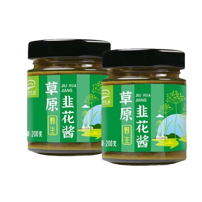 草原汇香200g韭花酱瓶装酱内蒙古野生韭菜花商用饺子蘸酱火锅蘸料图5
