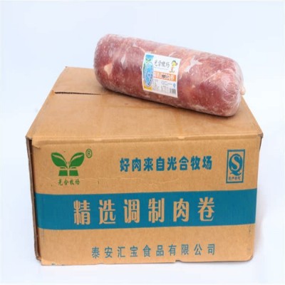 混合卷羊油鸭肉卷 现货冷冻鸭肉卷现货供应烧烤火锅麻辣烫鸭肉卷图4
