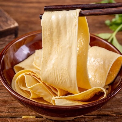 石屏豆腐皮豆腐丝云南特产油豆皮豆腐条腐竹凉拌火锅豆皮干货食材图3