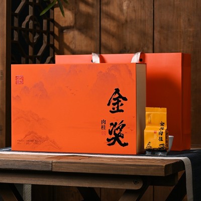 金奖肉桂茶正宗武夷山正岩茶大红袍茶叶高档浓香型250g礼 盒装批发