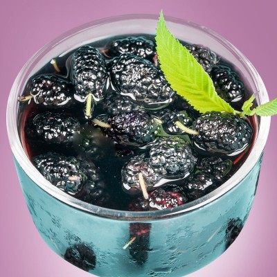 黑桑葚干无沙水洗大颗粒新疆桑椹干新鲜晒干瀚颐堂黑桑葚泡水泡茶图4