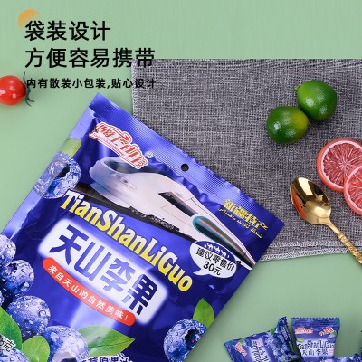 新疆特产天山李果428g果脯蜜饯 办公室休闲零食独立包装蓝莓李果图4