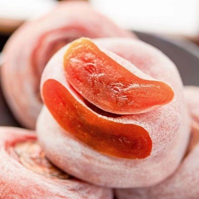 代发广西柿饼圆饼吊霜饼批发代发500g 软糯香甜农家软糯吊干柿子图2