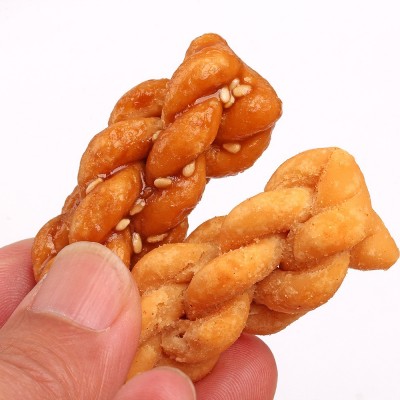 民间美食小休闲零食茶点心食品椒盐红糖味360g/箱 日式MiNi小麻花图4