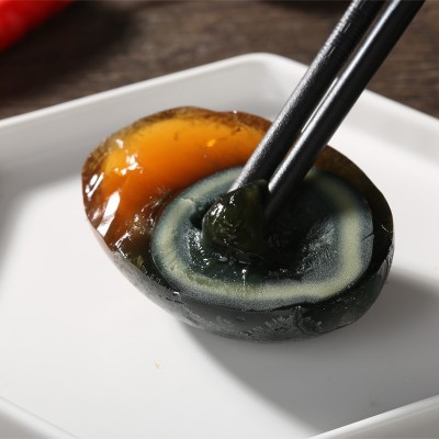 微山湖松花蛋鸭皮蛋无铅工艺10枚600g溏心传统工艺特产整箱批发20图5