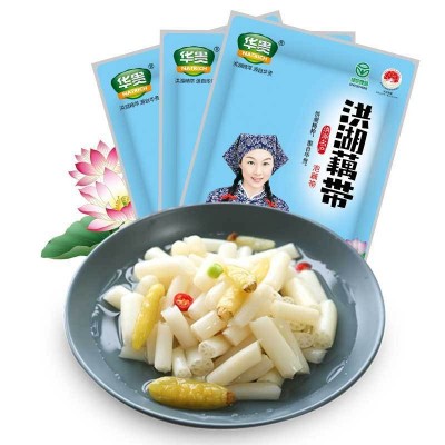 【华贵】泡藕带400g 洪湖藕带 洪湖农家泡椒藕带藕节藕尖酸辣泡菜图2