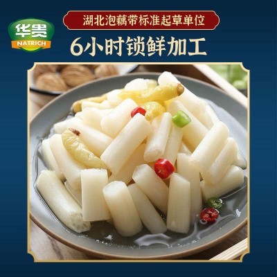 【华贵】泡藕带400g 洪湖藕带 洪湖农家泡椒藕带藕节藕尖酸辣泡菜图3