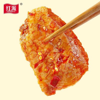 红派 500g散装计量称重手撕素肉素牛排香辣黑胡椒味图2