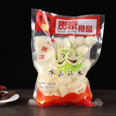 贵豪牌酸甜酸脆爽口水晶蒜米腌制大蒜头700g下饭菜糖醋蒜米定制图2