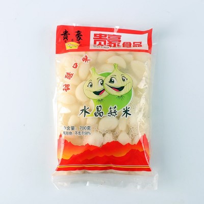 贵豪牌酸甜酸脆爽口水晶蒜米腌制大蒜头700g下饭菜糖醋蒜米定制图5