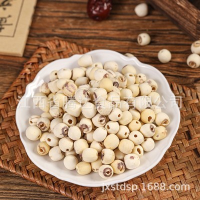 新鲜莲子去芯白莲子磨皮白莲子中药材莲子厂家直供干货批发500g