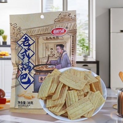 品味方圆老式锅巴米香原味整箱38g*200袋童年回忆怀旧零食膨化零