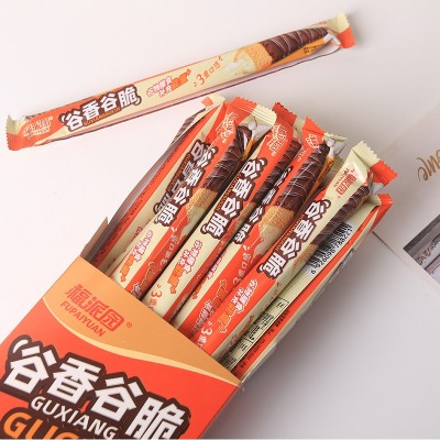 福派园谷香谷脆牛奶味巧克力夹心涂层休闲小零食厂家直供一盒20根图5