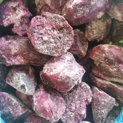 源头工厂批发速冻紫薯块冷冻紫薯速冻紫罗兰凌紫紫薯泥量大价优图2