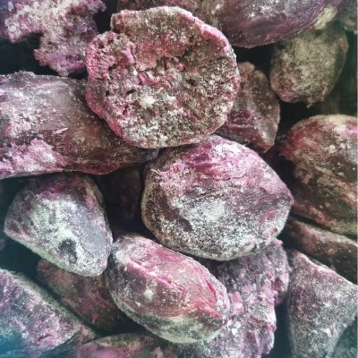 源头工厂批发速冻紫薯块冷冻紫薯速冻紫罗兰凌紫紫薯泥量大价优图3