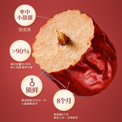 花蜜家若羌红枣108g袋装 一级灰枣零食枣泡水煲汤干枣子厂家批发图3