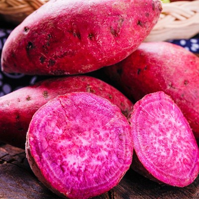 新鲜紫薯紫罗兰地瓜香甜沙地种植番薯包邮无丝软糯3两以上图3