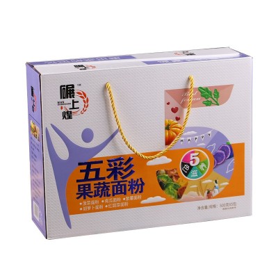 批发五彩果蔬面粉礼盒包装胡萝卜紫薯南瓜蔬菜面粉500g营养面粉图5