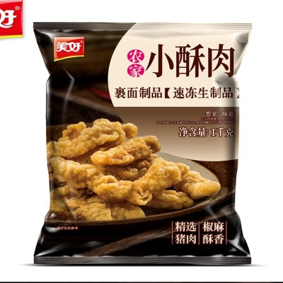 美好农家小酥肉 1kg六和裹粉炸猪肉条火锅食材六合冷冻油炸半成品图3