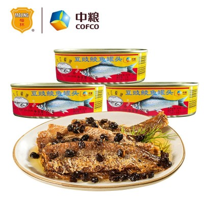 中粮珠江桥牌豆豉鲮鱼海鲜鱼肉罐头207g罐开罐即食下饭菜批发图5