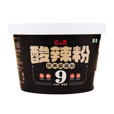 程校长经典升级款红薯酸辣粉195克大桶装9包料速食冲泡即食代餐粉