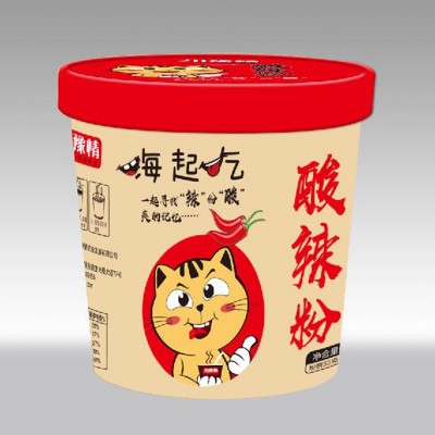 嗨起吃酸辣粉酸辣粉批发懒人速食食品免煮方便红薯粉丝整箱图2