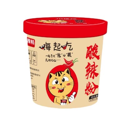 嗨起吃酸辣粉酸辣粉批发懒人速食食品免煮方便红薯粉丝整箱