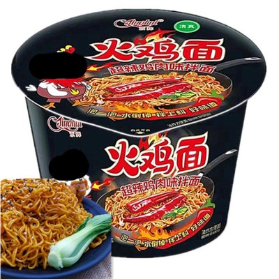 火鸡拌面整箱12桶冲量批发一整箱韩式辣火鸡面拌面方便面捞泡面图4