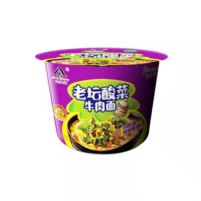 清真桶面泡面5口味整箱桶装方便面红烧老坛酸菜香辣牛肉面 香菇图4