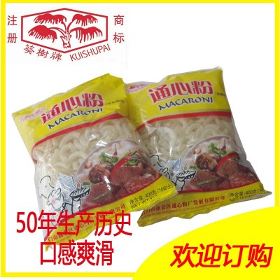广东通心粉葵树牌白通心粉米制意大利粉中式意粉400克装厂家直销图5