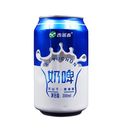 新疆特产西域春奶啤300mlx6罐 乳酸菌饮品发酵非啤酒 23年7月产