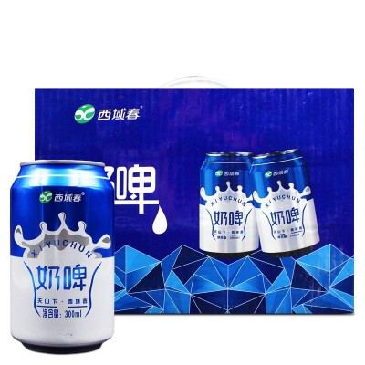 新疆特产西域春奶啤300mlx6罐 乳酸菌饮品发酵非啤酒 23年7月产图5
