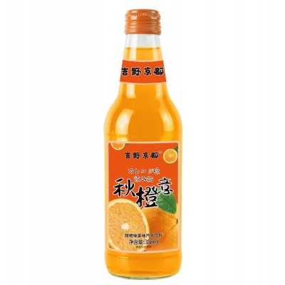 吉野京都新品果味饮料358ml 水蜜桃菠萝水果味碳酸饮料可口清爽图3