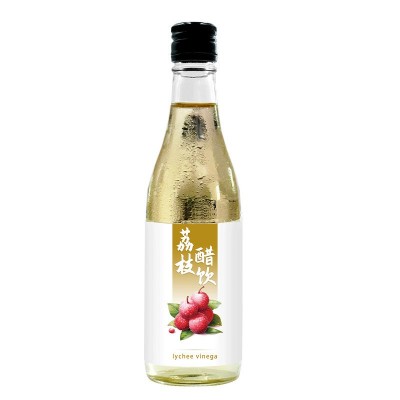 荔枝果醋瓶装饮品整箱批发饮料 果汁代工厂源头厂家OEM贴牌定制