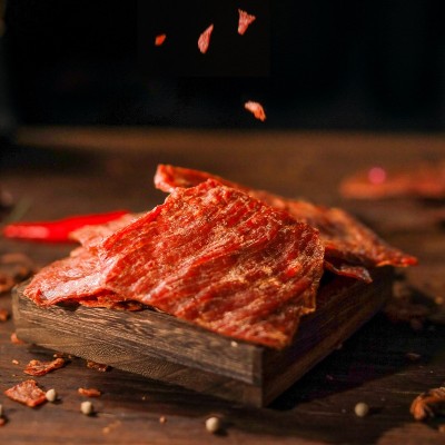 王福记酥香猪肉脯100g靖江特产香脆原味香辣猪肉干类零食图4