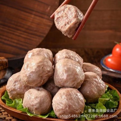 正宗潮汕手打牛肉丸特产牛筋丸 丸子火锅烧烤 关东煮食材厂家批发图4