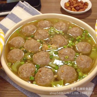 潮汕牛筋丸 牛肉丸 撒尿牛丸 潮汕火锅 关东煮麻辣烫肉丸工厂直销图4