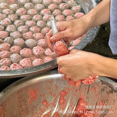 潮汕特产速冻牛肉丸牛筋丸火锅麻辣烫关东煮食材商用厂家批发代发图3