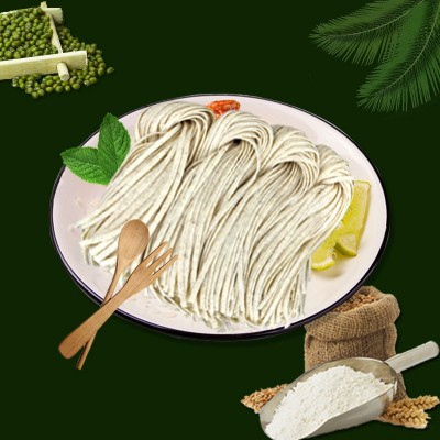 清悟源工厂直发绿豆杂面400g鲜制半干面餐饮面粗粮鲜面条火锅切面图5