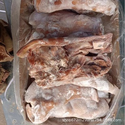 半熟猪脸肉批发 去骨无毛猪头肉 半成品猪半边脸卤肉店宴席用食材图2