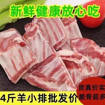 【冷链包邮】原切羊排骨清真羊排尖羊腿肋排羊排冷冻小排羊肉批发图4