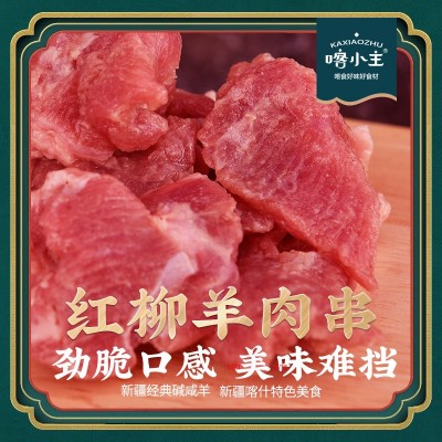 喀小主新疆红柳枝羊肉串300g碱地羊肉串正宗 高端烧烤食材大串图3