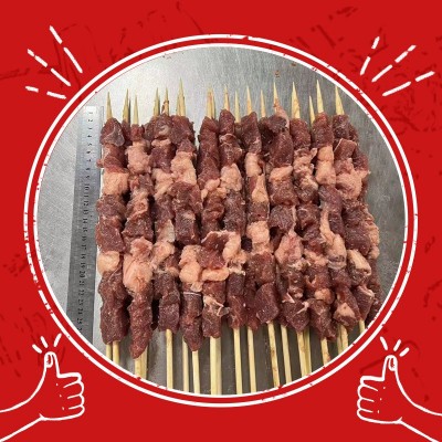 100克原切牛肉串工厂直发美食节大肉串图4