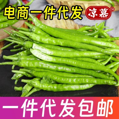 新鲜青辣椒青线椒薄皮辣椒尖椒二荆条辣椒5斤现摘蔬菜辣椒长线椒图3